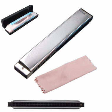 24 Holes Key Flute Harmonica with Case