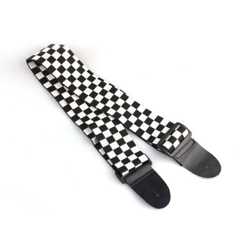 Black/White Strap For Electric Guitar