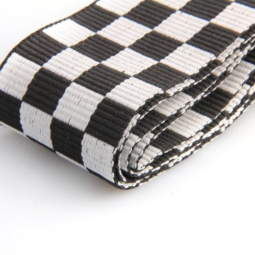 Black/White Strap For Electric Guitar